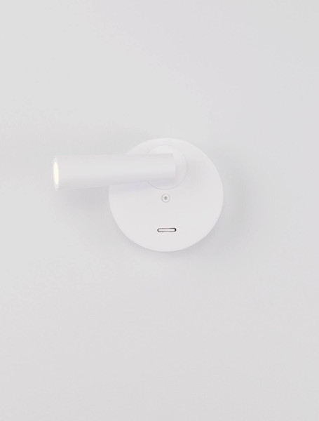 Nova Luce LED Wandleuchte Tico schwenkbar 3W warmweiss 3000K Weiß Aluminium Ø10cm 9695146