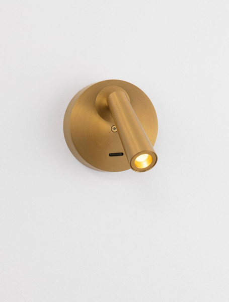 Nova Luce LED Wandleuchte Tico schwenkbar 3W warmweiss 3000K Gold Aluminium Ø10cm 9695148
