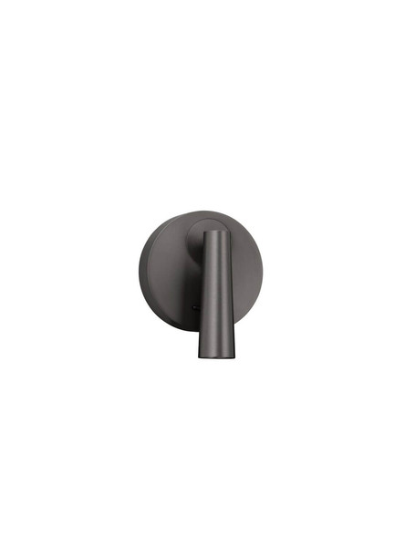 Nova Luce LED Wandleuchte Tico schwenkbar 3W warmweiss 3000K Schwarznickel Aluminium Ø10cm 9695149