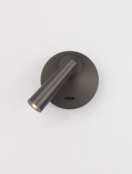 Nova Luce LED Wandleuchte Tico schwenkbar 3W warmweiss 3000K Schwarznickel Aluminium Ø10cm 9695149