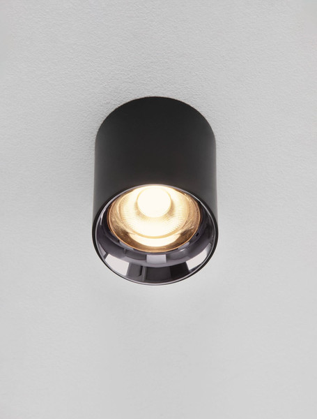 Nova Luce LED Deckenleuchte Aneto 10W warmweiss 3000K Schwarz Aluminium Ø7cm 9695151