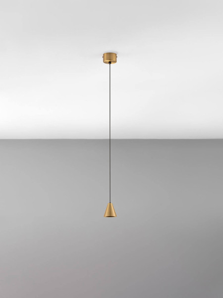 Nova Luce LED Pendelleuchte Irmos 5W warmweiss 3000K Gold Aluminium Ø6cm 9695154