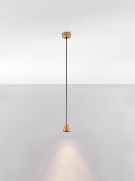 Nova Luce LED Pendelleuchte Irmos 5W warmweiss 3000K Gold Aluminium Ø6cm 9695154