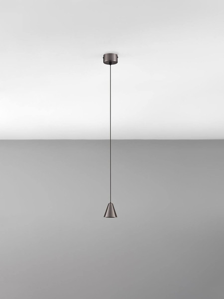 Nova Luce LED Pendelleuchte Irmos 5W warmweiss 3000K Schwarznickel Aluminium Ø6cm 9695155