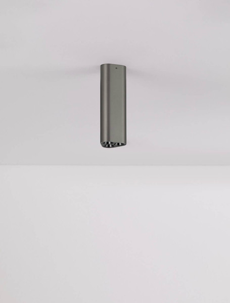 Nova Luce LED Deckenleuchte Etho 6W warmweiss 3000K Schwarz Nickel Aluminium 15x5cm 9695157