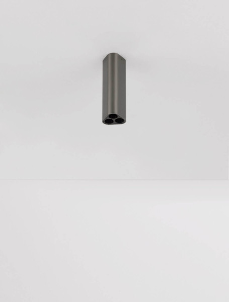Nova Luce LED Deckenleuchte Etho 6W warmweiss 3000K Schwarz Nickel Aluminium 15x5cm 9695157