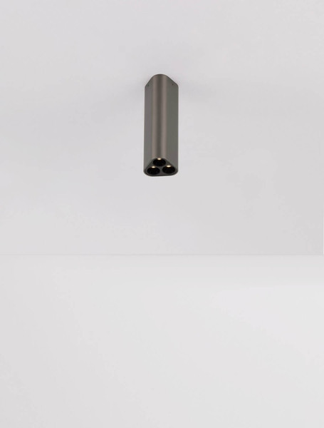Nova Luce LED Deckenleuchte Etho 6W warmweiss 3000K Schwarz Nickel Aluminium 15x5cm 9695157