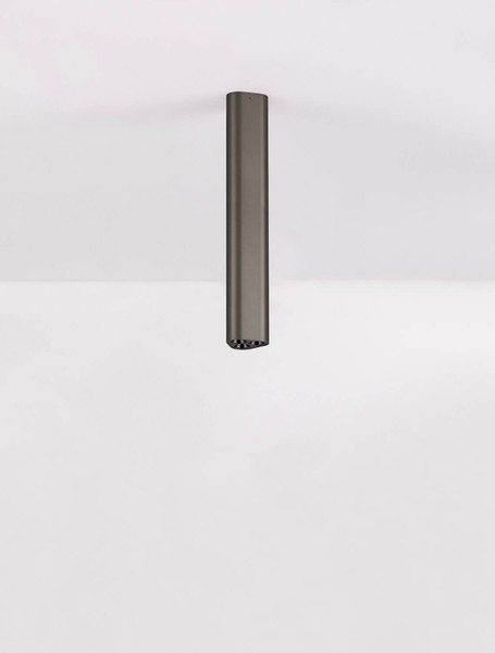 Nova Luce LED Deckenleuchte Etho 6W warmweiss 3000K Schwarz Nickel Aluminium 30x5cm 9695161