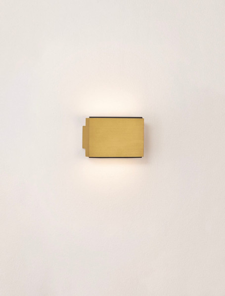 Nova Luce LED Wandleuchte Oti 10W warmweiss 3000K Gold Aluminium 11x8cm 9695164