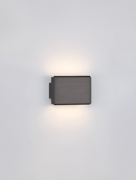 Nova Luce LED Wandleuchte Oti 10W warmweiss 3000K Schwarznickel Aluminium 11x8cm 9695165