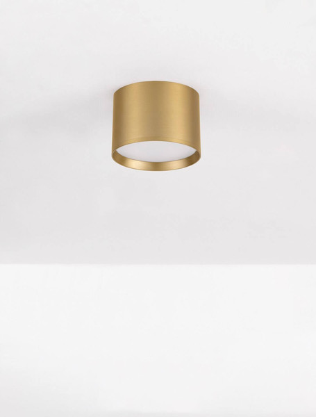 Nova Luce LED Deckenleuchte Ziare 17W warmweiss 3000K Gold Aluminium Ø12cm 9695168
