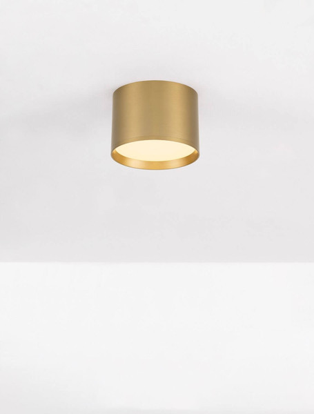 Nova Luce LED Deckenleuchte Ziare 17W warmweiss 3000K Gold Aluminium Ø12cm 9695168