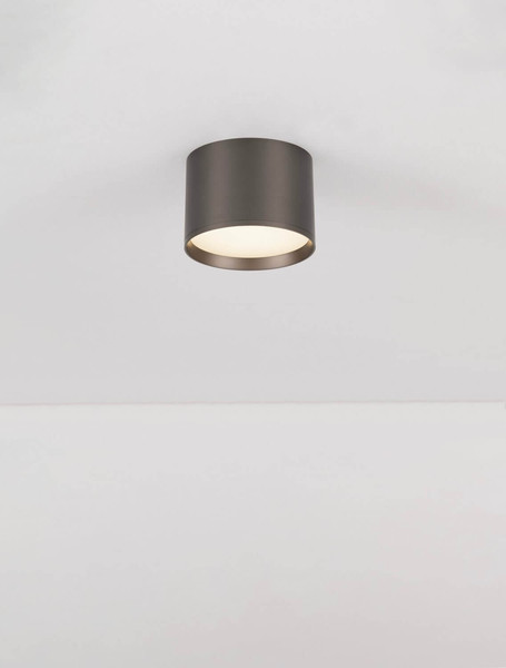 Nova Luce LED Deckenleuchte Ziare 17W warmweiss 3000K Schwarz Nickel Aluminium Ø12cm 9695169