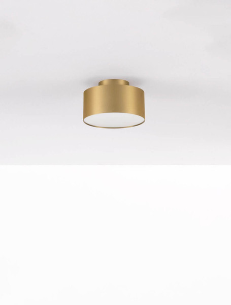 Nova Luce LED Deckenleuchte Ozen 24W warmweiss 3000K Gold Aluminium Ø14cm 9695172
