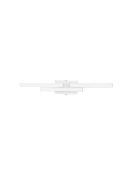 Nova Luce LED Wandleuchte Atom 14W neutralweiss 4000K IP44 Weiß Aluminium 60x9cm 9695268