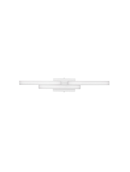 Nova Luce LED Wandleuchte Atom 14W neutralweiss 4000K IP44 Weiß Aluminium 60x9cm 9695268