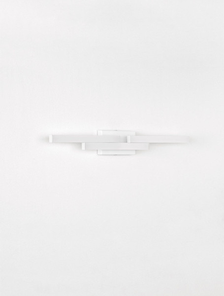 Nova Luce LED Wandleuchte Atom 14W neutralweiss 4000K IP44 Weiß Aluminium 60x9cm 9695268