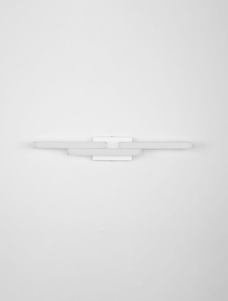 Nova Luce LED Wandleuchte Atom 14W neutralweiss 4000K IP44 Weiß Aluminium 60x9cm 9695268