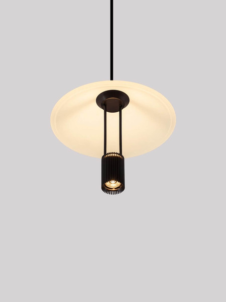 Nova Luce LED Pendelleuchte Anafi 8W warmweiss 3000K Schwarz Stahl Aluminium Ø22cm 9695275