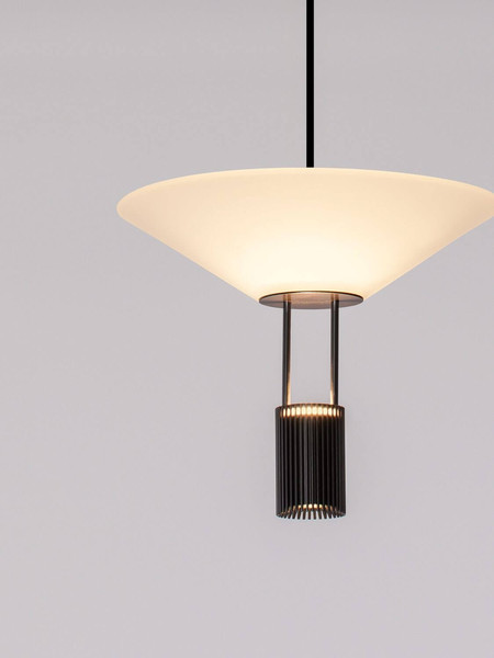 Nova Luce LED Pendelleuchte Anafi 8W warmweiss 3000K Schwarz Stahl Aluminium Ø22cm 9695276