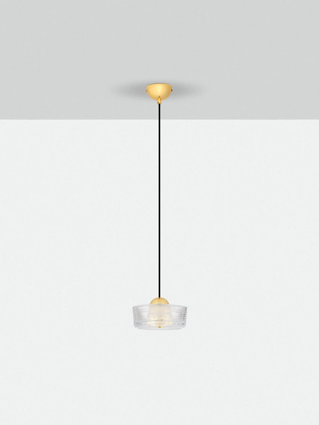 Nova Luce LED Pendelleuchte Keros 6W warmweiss 3000K Platingold Aluminium Ø16cm 9695278
