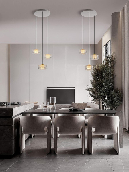 Nova Luce LED Pendelleuchte Keros 18W warmweiss 3000K Platingold Weiß Aluminium Ø50cm 9695279