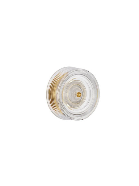 Nova Luce LED Wandleuchte Keros 6W warmweiss 3000K Platingold Aluminium Ø16cm 9695282