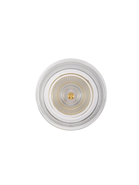 Nova Luce LED Wandleuchte Keros 6W warmweiss 3000K Platingold Aluminium Ø16cm 9695282
