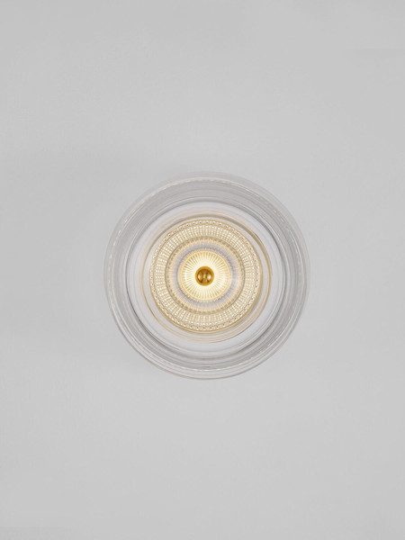 Nova Luce LED Wandleuchte Keros 6W warmweiss 3000K Platingold Aluminium Ø16cm 9695282