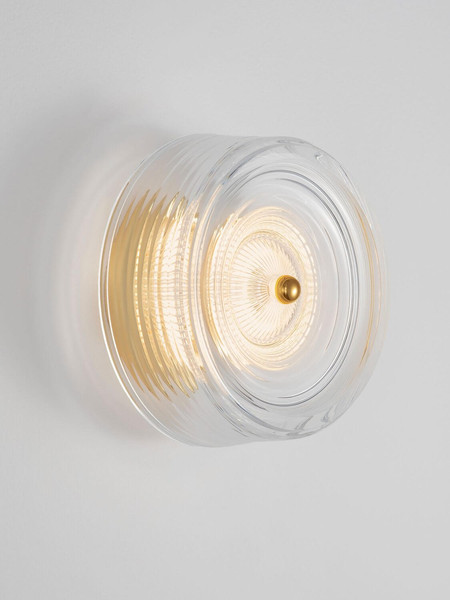 Nova Luce LED Wandleuchte Keros 6W warmweiss 3000K Platingold Aluminium Ø16cm 9695282