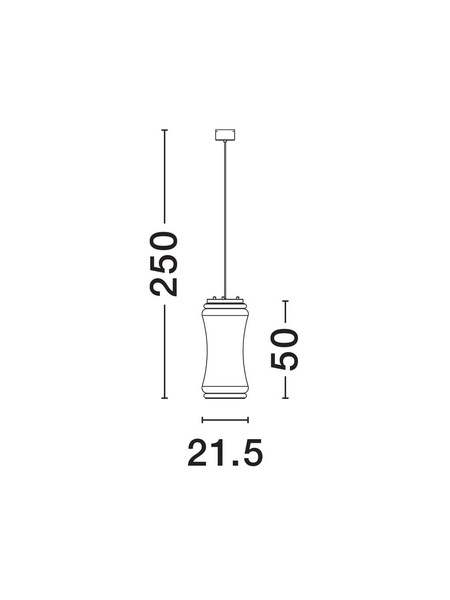 Nova Luce LED Pendelleuchte Anapnoe dimmbar 23W warmweiss 3000K Bewegungsmelder Schwarz Stahl Glas Ø21,5cm 9695285