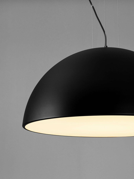 Nova Luce Pendelleuchte Tholos 3-flammig 3xE27 Schwarz Weiß Metall Ø70cm 9695286