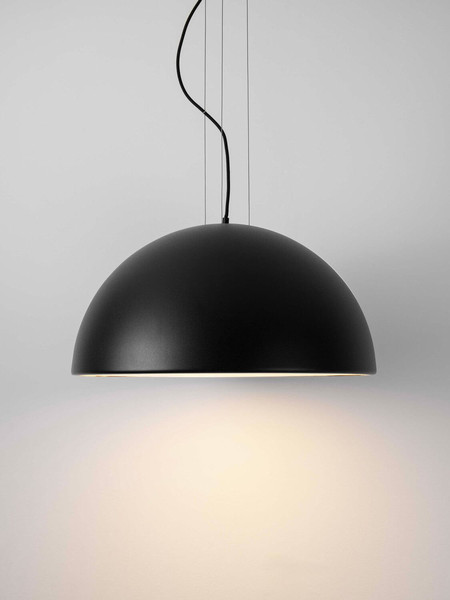 Nova Luce Pendelleuchte Tholos 3-flammig 3xE27 Schwarz Weiß Metall Ø60cm 9695287