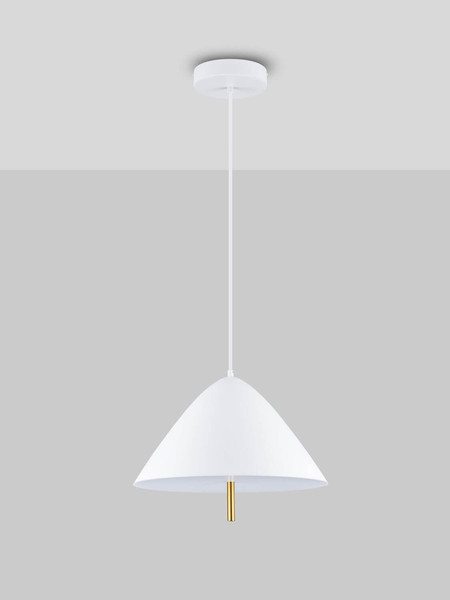 Nova Luce LED Pendelleuchte Oros 17W warmweiss 3000K Weiß Metall Ø40cm 9695289