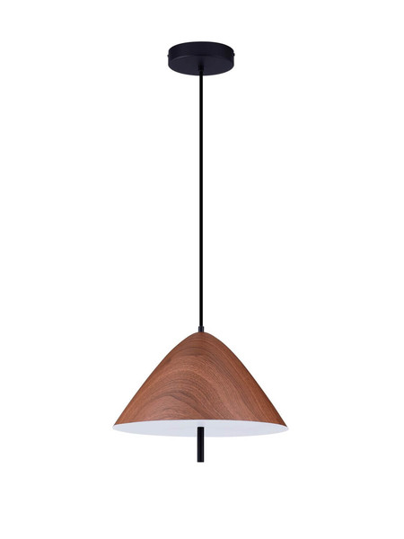 Nova Luce LED Pendelleuchte Oros 17W warmweiss 3000K Holz Metall Ø40cm 9695290