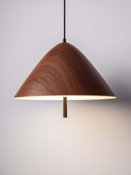 Nova Luce LED Pendelleuchte Oros 17W warmweiss 3000K Holz Metall Ø40cm 9695290