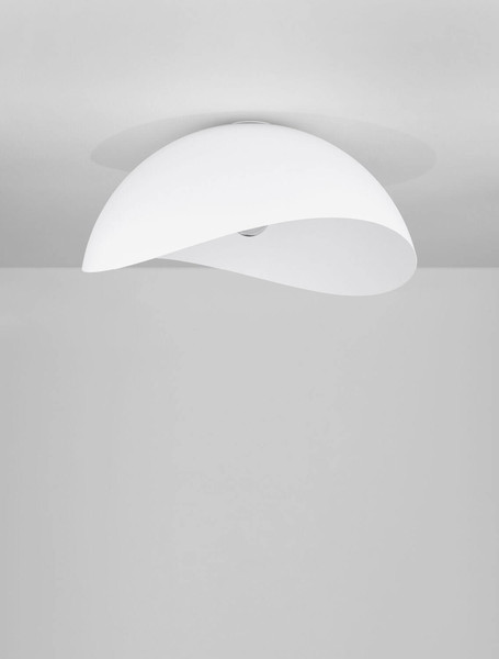Nova Luce Deckenleuchte Opsi E27 Weiß Metall Ø50cm 9695298