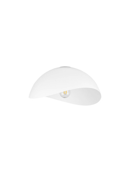 Nova Luce Deckenleuchte Opsi E27 Weiß Metall Ø40cm 9695303