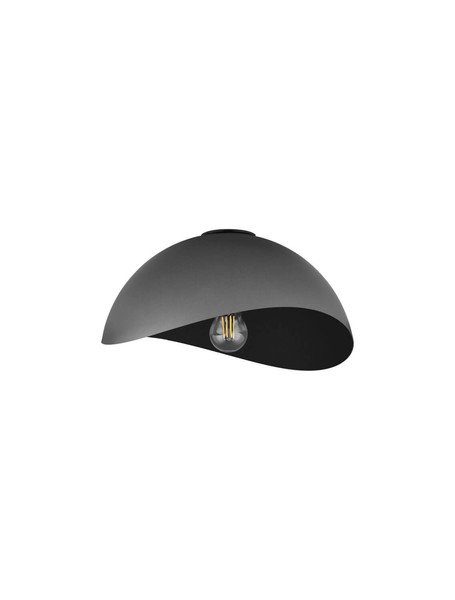 Nova Luce Deckenleuchte Opsi E27 Dunkelgrau Schwarz Metall Ø30cm 9695307