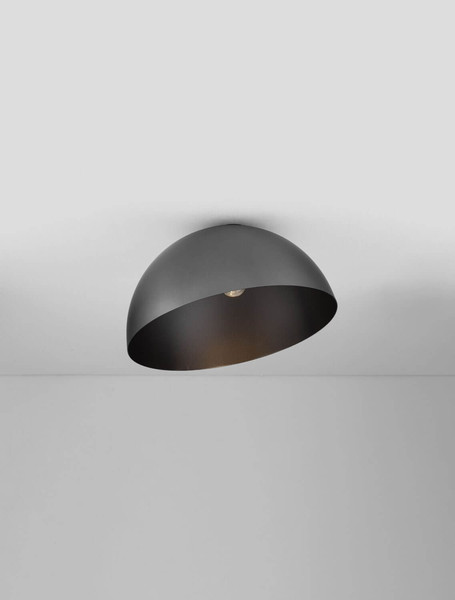 Nova Luce Deckenleuchte Onia E27 Dunkelgrau Schwarz Metall Ø50cm 9695310