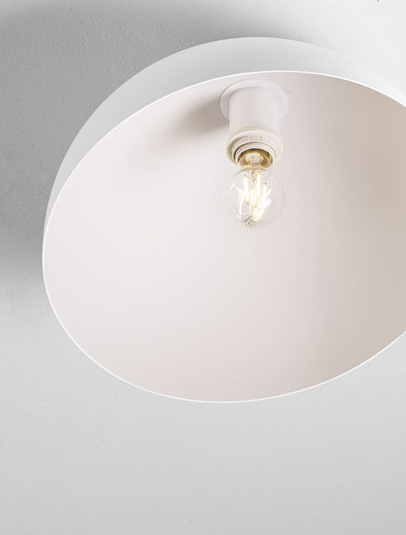 Nova Luce Deckenleuchte Onia E27 Weiß Metall Ø40cm 9695312