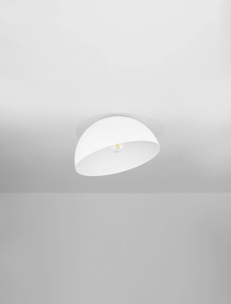 Nova Luce Deckenleuchte Onia E27 Weiß Metall Ø40cm 9695312