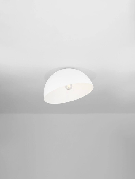 Nova Luce Deckenleuchte Onia E27 Weiß Metall Ø40cm 9695312