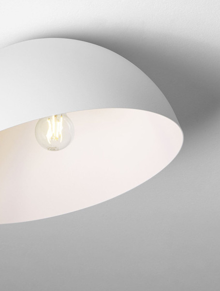 Nova Luce Deckenleuchte Onia E27 Weiß Metall Ø40cm 9695312