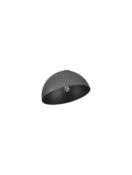 Nova Luce Deckenleuchte Onia E27 Dunkelgrau Schwarz Metall Ø40cm 9695313