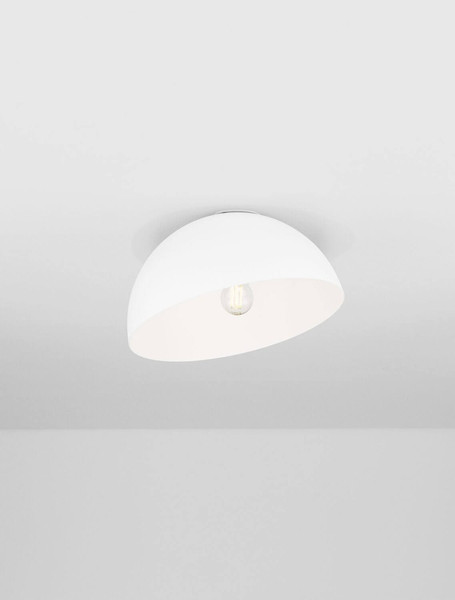 Nova Luce Deckenleuchte Onia E27 Weiß Metall Ø30cm 9695315