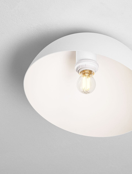 Nova Luce Deckenleuchte Onia E27 Weiß Metall Ø30cm 9695315