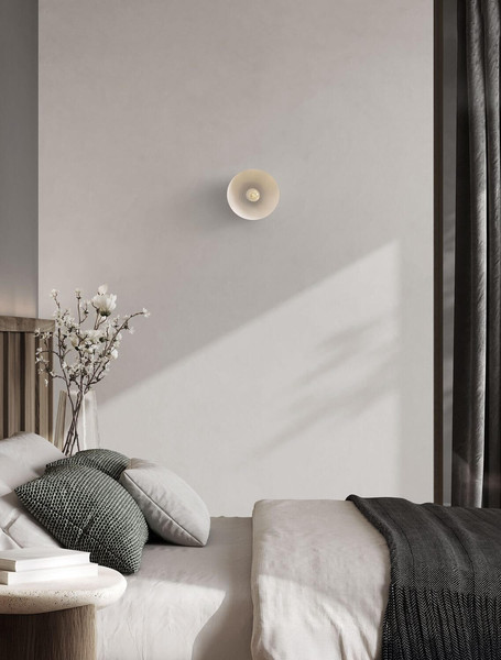Nova Luce Wandleuchte Onia E14 Weiß Metall Ø20,5cm 9695318