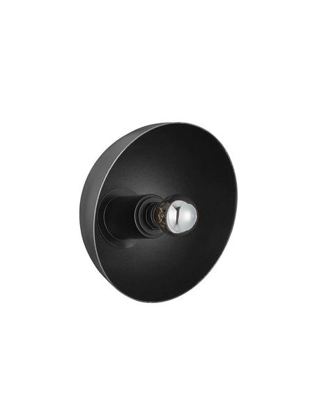 Nova Luce Wandleuchte Onia E14 Dunkelgrau Schwarz Metall Ø20,5cm 9695319