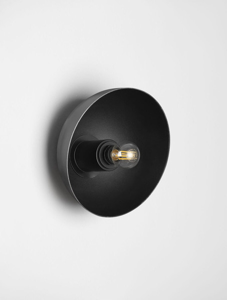 Nova Luce Wandleuchte Onia E14 Dunkelgrau Schwarz Metall Ø20,5cm 9695319